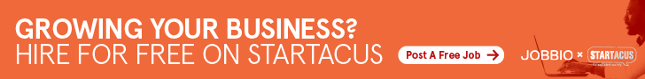 Startup jobs via Startacus